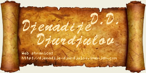 Đenadije Đurđulov vizit kartica